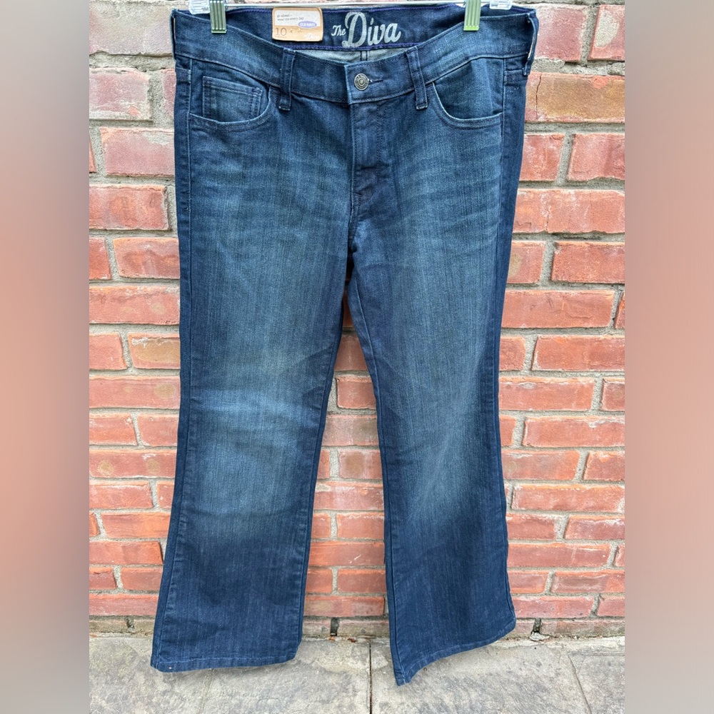 Old Navy NWT the diva boot cut bootcut denim blue jeans pants new size 10